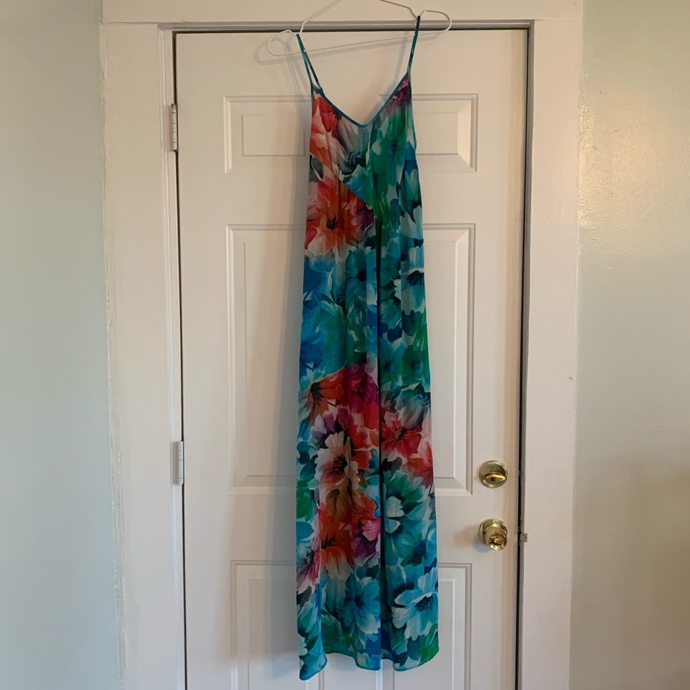 Yumi Kim floral silk maxi dress 🌼